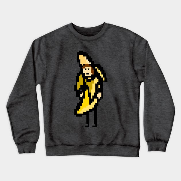 Banana Man Crewneck Sweatshirt by Aphantasous